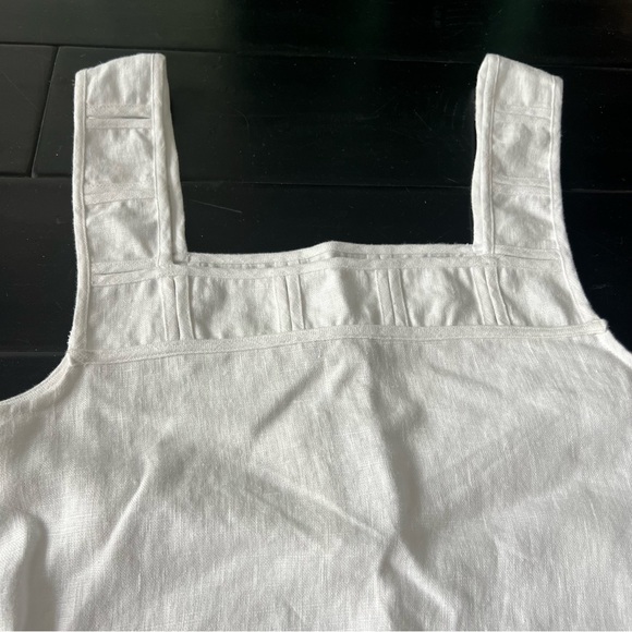 NWT Madewell Linen Embroidered Tank Mini Dress - Picture 3 of 9